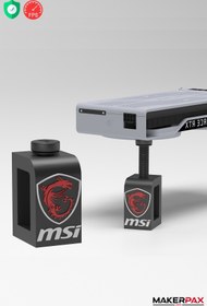 Resim Makerpax Ayarlanabilir Ekran Kartı Tutucu, Ekran Kartı Destek Aparatı, Msi 