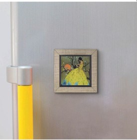 Resim Baharın Vaadi Majorie Miller, 1920 Ler Baskılı Mdf Magnet 7x7 