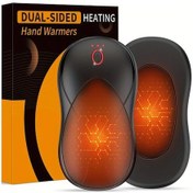 Resim Gaojunshop01 Siyah Usb Şarjlı Taşınabilir Manyetik El Isıtıcı Kamp Kayak İçin 