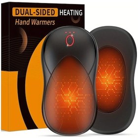 Resim Gaojunshop01 Siyah Usb Şarjlı Taşınabilir Manyetik El Isıtıcı Kamp Kayak İçin 