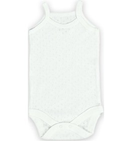 Resim Novibaby 5'li 12-18 Ay Jakarlı İp Askılı Beyaz Ekru Pembe Bebek Atlet Body Zıbın Çıtçıtlı 100% Pamuk Pembe - Beyaz - Krem 