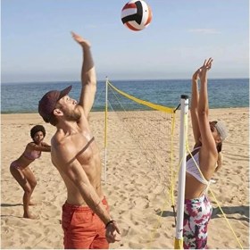 Resim Die Grup Portatif Voleybol Ağı Seti - Plaj ve Bahçe Kullanımı Için 