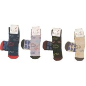 Resim Lilyy Baby & Kids Socks Çocuk Kahverengi 6 Adet Taban Kaydırmaz Soket Çorap 