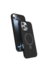 Resim artlab Art Apple İphone 16 Pro Regal Magsafe Standlı Kapak - Siyah Lab 