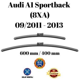 Resim Audi A1 Sportback 8xa 2011 2012 2013 Uyumlu Ön Cam Silecek Süpürgesi Takımı 600/400mm Silbak Sb2416c2 