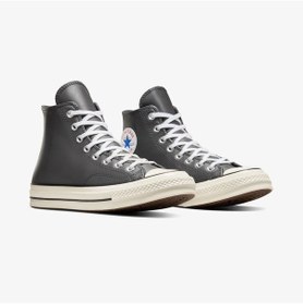 Resim Converse Chuck 70 Unisex Gri Deri Sneaker Düz A09479c Gri 