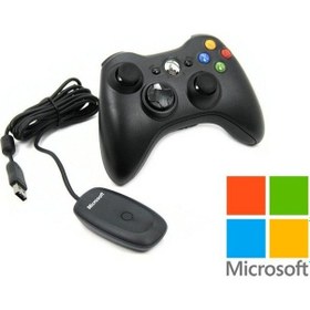 Resim Microsoft Xbox 360 Kablosuz PC Uyumlu Oyun Kolu 
