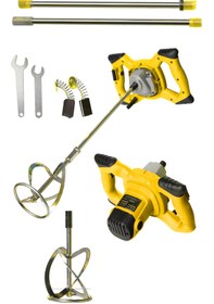 Resim RAXTOR 1800 W Devir Ayarlı Elektrikli Alçı Boya Ve Harç Karıştırıcı Mikser 