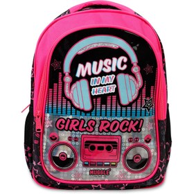 Resim Muggle Music Okul Çantası Siyah 