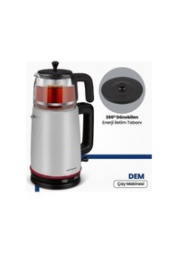 Resim Goldmaster Dem 2200 W Cam Demlikli Çay Makinesi ve Isıtıcı 