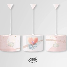 Resim Popcorn Kids Cotton Candy Daire Sarkıt Aydınlatma (Large) 