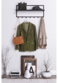 Resim Lyla Concept Lina Aksesuar Antrasit Raflı Askılık 63 - 6 Askı Antrasit 