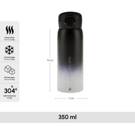 Resim Karaca Skyfall Çelik Sızdırmaz Termos 350 ml Siyah 