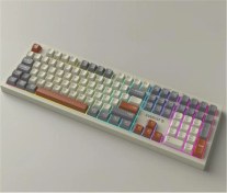 Resim Everest Km-78 Rena Krem-gri-kahve Kablosuz 2.4 + Bt Rgb Aydınlatmalı Sessiz Q Klavye + Mouse Se Optik 