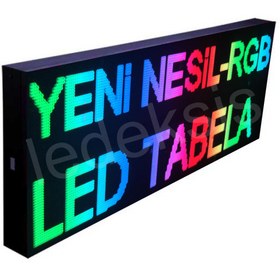 Resim Ledeksis Led Tabela 32x64Cm Tek Taraflı RGB Kayan Yazı Wifi (Telefondan Yazı Değiştirme) 
