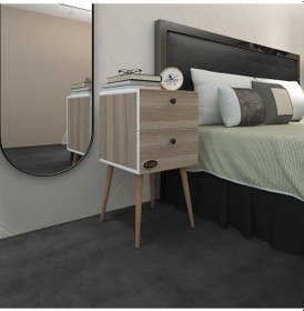 Resim Kenzlife Komodin Kilitli Hanami Crd 74 39 39 Komidin Ahşap Ayaklı Kitaplık Ayakkabılık Kapaklı Arkalıklı Beyaz 