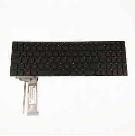 Resim Asus Pk13183310S Uyumlu Klavye Tuş Takımı Siyah - Kırmızı Baskılı 