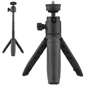 Resim Youtek Taşınabilir Mini Tripod: 360 Dönebilen Başlık, 3 Kademeli Ayarlanabilir Yükseklik, 1/4 İnç Vida, Kompakt Tasarım 