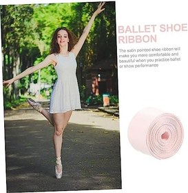 Resim Sosoport Dans Kurdele Seti - Kadınlar İçin Bale Ayakkabısı Kurdeleleri Saten Pointe Ayakkabı Kurdeleleri Beyaz 