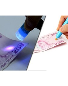 Resim Dizayn Hediye Sahte Para Kontrol Kalemi Işıklı Kaliteli 