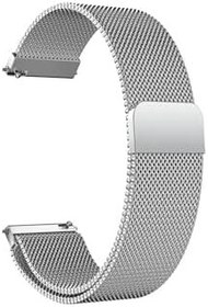 Resim Honor Magic Watch 2 46mm- Honor Watch Magic - Honor Watch Gs 3 Uyumlu Metal Hasır Kordon 22 Mm Gümüş 