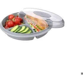 Resim Hane216 3 Bölmeli Kapaklı Pratik Kahvaltılık 24X6 cm 