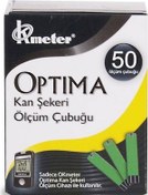 Resim Optima Kan Şeker Ölçüm Çubuğu 50 Adet 