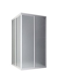 Resim Kare-Dikdörtgen Köşe Girişili Mika Camlı Dusakabin Buzlu 