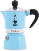 Resim Genel Markalar 5041 Rainbow Espresso Pişirici, Alüminyum, Açık Mavi, 1 Fincan 