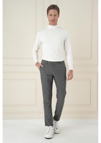 Resim Efor Slim Fit Waffle Kumaş Esnek Pamuk Antrasit Pantolon P 1168 Antrasit 