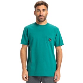 Resim Quiksilver Salt Water Pocket Erkek Yeşil Tişört 