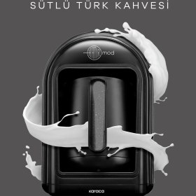 Resim Karaca Hatır Mod Sütlü Türk Kahve Makinesi Shiny Black 