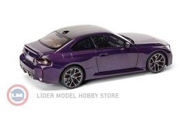 Resim 1:18 Minichamps 2024 BMW M2 Coupe (G87) Twilight Violet 