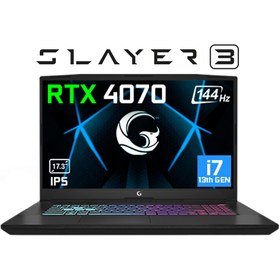 Resim Game Garaj Slayer3 QHD 10XL-4070 C2 i7-13700H 32GB 1TB SSD RTX4070 17.3" FHD IPS 240Hz DOS + Çanta QHD 240Hz, RGB Gaming KB, 2x16GB DDR5, 90W Pil, 1xNVMe m.2