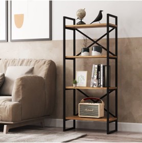 Resim Yurudesign Voyage Metal Kitaplık 4 Raflı 138 cm Vg1-a 
