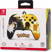 Resim Pokémon Pikachu Vs. Meowth Lisanslı Nintendo Switch Oyun Kolu PowerA