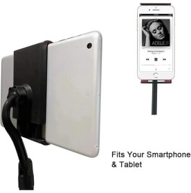 Resim AyrStore 190CM Maksimum Uzunluk Mikrofon Standı Multi Fonksiyonel 2in1 Mikrofon ve Tablet Stand 