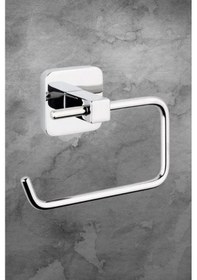Resim Tema Kare Serisi Kapaksız Tuvalet Kağıtlığı Paslanmaz Ss 304 Krom Banyo Wc Kağıtlık Krom 