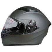 Resim JK 21 - 316 Güneş Vizörlü Full Face Kapalı Motosiklet Kaskı - Mat Gri 