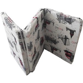 Resim Katlanır Yer Minderi Süngerli Minder Katlanır Minder Tek Kişilik 80x180 Cm İstanbul Desen 