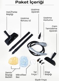 Resim Fakir Atmos Clean Çok Fonksiyonlu Buharlı Temizlik Makinası - Buharlı Temizleyici 