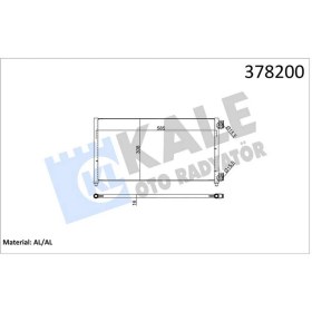 Resim Kale Mtxdpn Klima Kondenseri Doblo 01 Idea 04 Punto 03 Ypsilon 06-11 1.3 Jtd-1.9jtd Al/al 605X305X16 