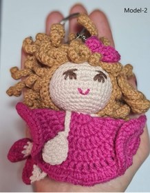 Resim Wanderlust Sevimli Oyun Arkadaşı Anahtarlık Amigurumi Organik Oyuncak 9cm 