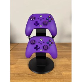 Resim Özel Tasarım Ikili Xbox Kol Tutucu ve Kulaklık Standı, Ikili Xbox Kol Standı Ikili Joystick Standı 