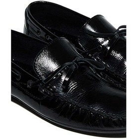 Resim Bestello Fiyonklu Poli Taban Loafer028-2088-24y Erkek Ayakkabı Siyah Rugan 