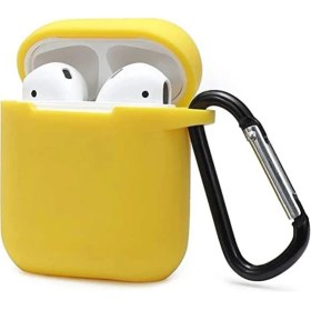 Resim İlkyaz Fashion Apple Airpods 2 (2.nesil) Sert Silikon Kılıf - Sarı 