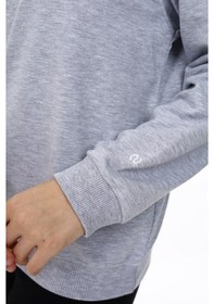 Resim Toontoy Kız Çocuk Çelenk Tnty Baskılı Sweatshirt Gri Melanj 