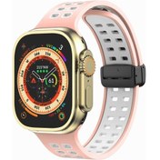 Resim Manyetik Kat Toka Kare Delikleri Silikon iOS Uyumlu Watch Ultra 49mm Ve Watch Ultra 2 49mm / Series / Se Akıllı Saat Aks. 47888850 