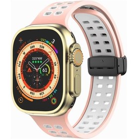 Resim Manyetik Kat Toka Kare Delikleri Silikon iOS Uyumlu Watch Ultra 49mm Ve Watch Ultra 2 49mm / Series / Se Akıllı Saat Aks. 47888850 