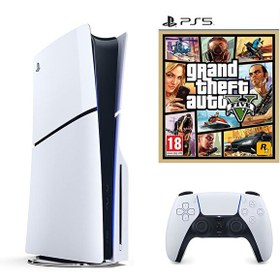 Resim Sony Playstation 5 Slim CD Edition - Ps5 GTA 5 Oyun Konsolu (i̇thalatçı Garantili) 